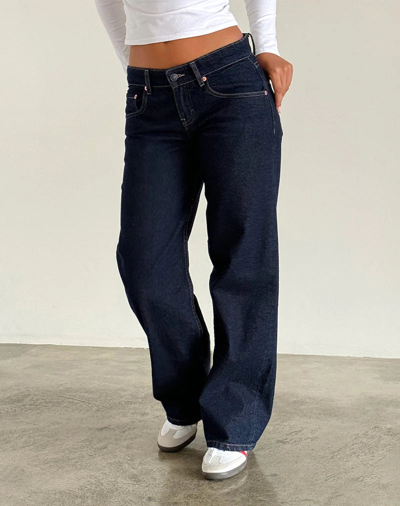 "Mia" Low-Rise Jeans
