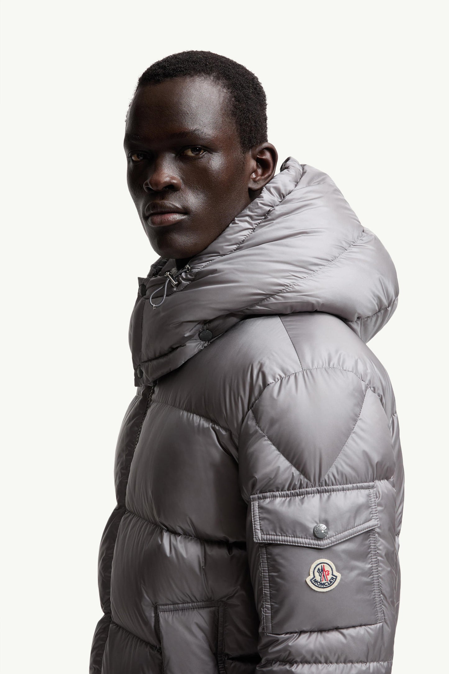 "MNCLR" Side Patch Down Jacket