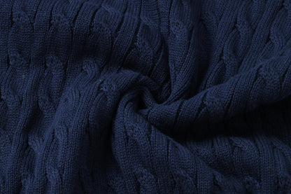 "RL" Cable Knit Quarter Zip